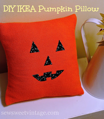 how to make a jack-o-lantern, pumpkin pillow, cover