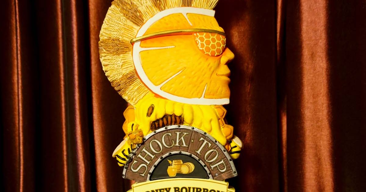 Tap Handle 604 AnheuserBusch Shock Top Honey Bourbon Cask Wheat