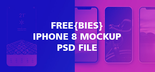 iPhone 8 Mockup download PSD Freebie 2017