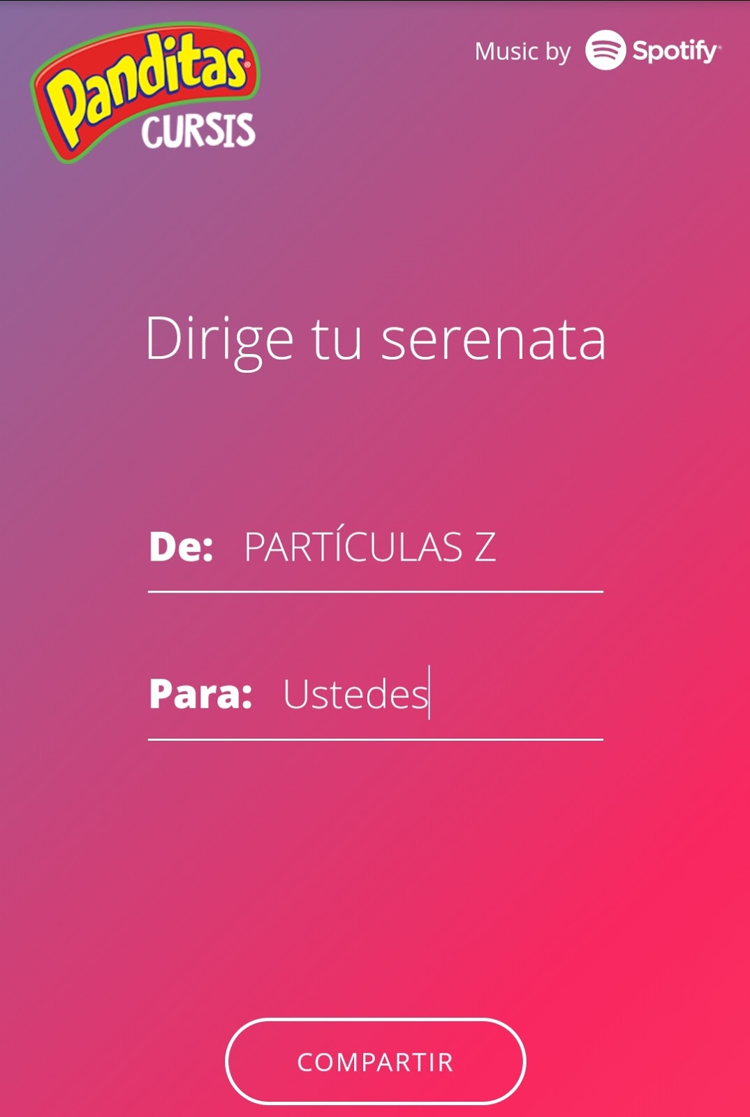 Crea una serenata digital con dulces Panditas en este 14 de febrero
