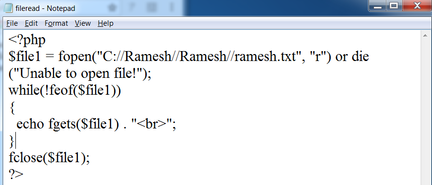 PHP BASICS - RAMESH'S BLOG