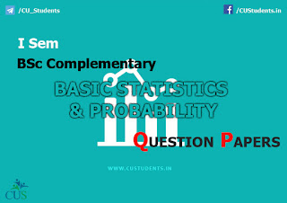 BSc Statistics Complementary Basic Statistics and Probability Previous Question Papers