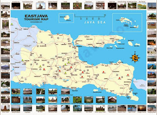 Peta Wisata dan Rute Objek Wisata Jawa Timur