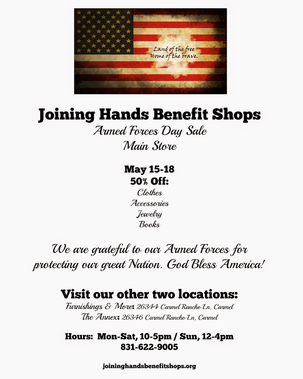 joining hands benefit shop