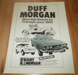 Duff Morgan advert from 1975 Duff Morgan advert from 1975