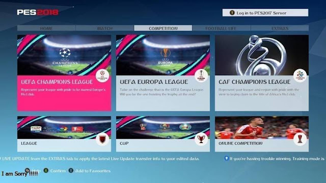 FIFA 19 Graphic Menu For PES 2017 FIFA 19 Graphic Menu For PES 2017