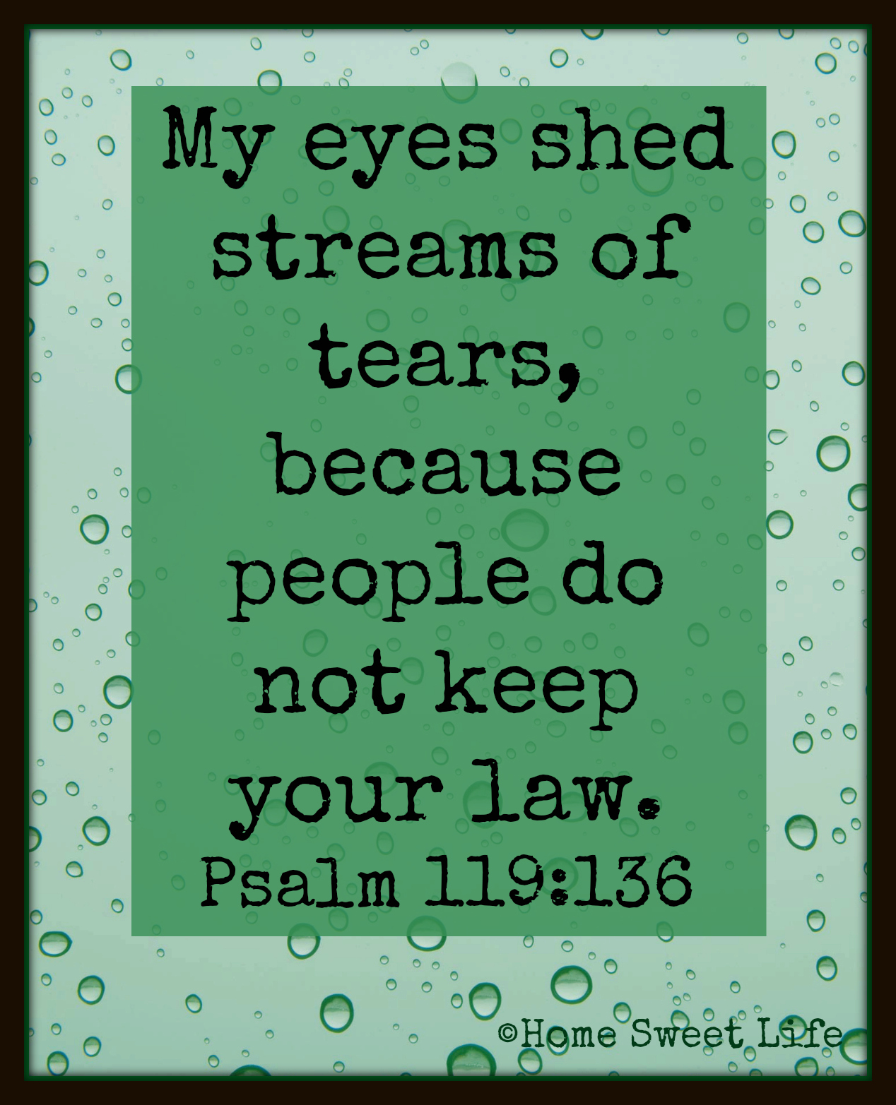Psalm 119:136