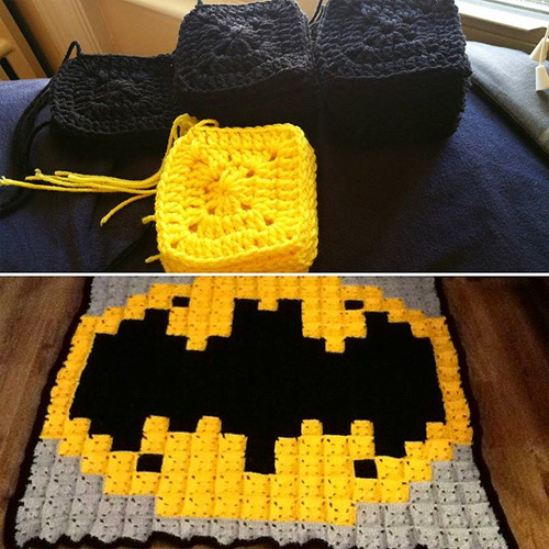 Batman Logo Knitting Chart