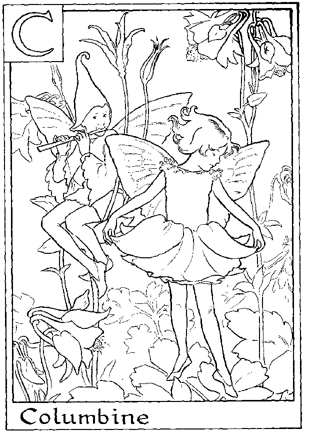 fairy coloring pages for kids and more - photo #48