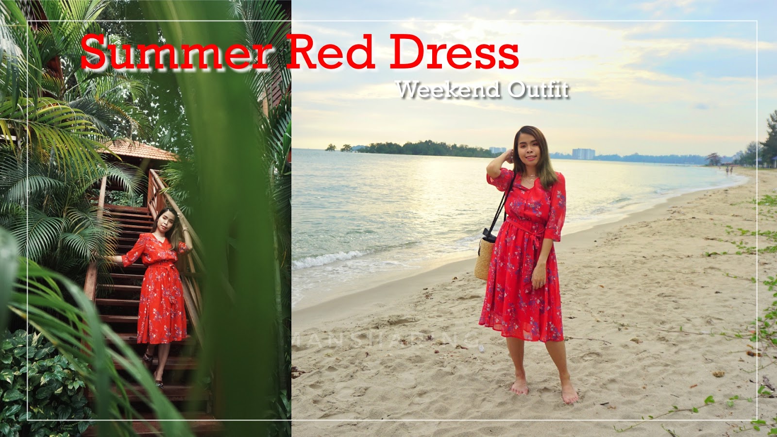 Red Beach Dress Weekend Outfit #91 | Snowman · Sharing