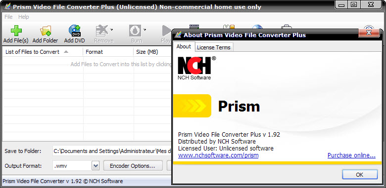 prism video converter serial number