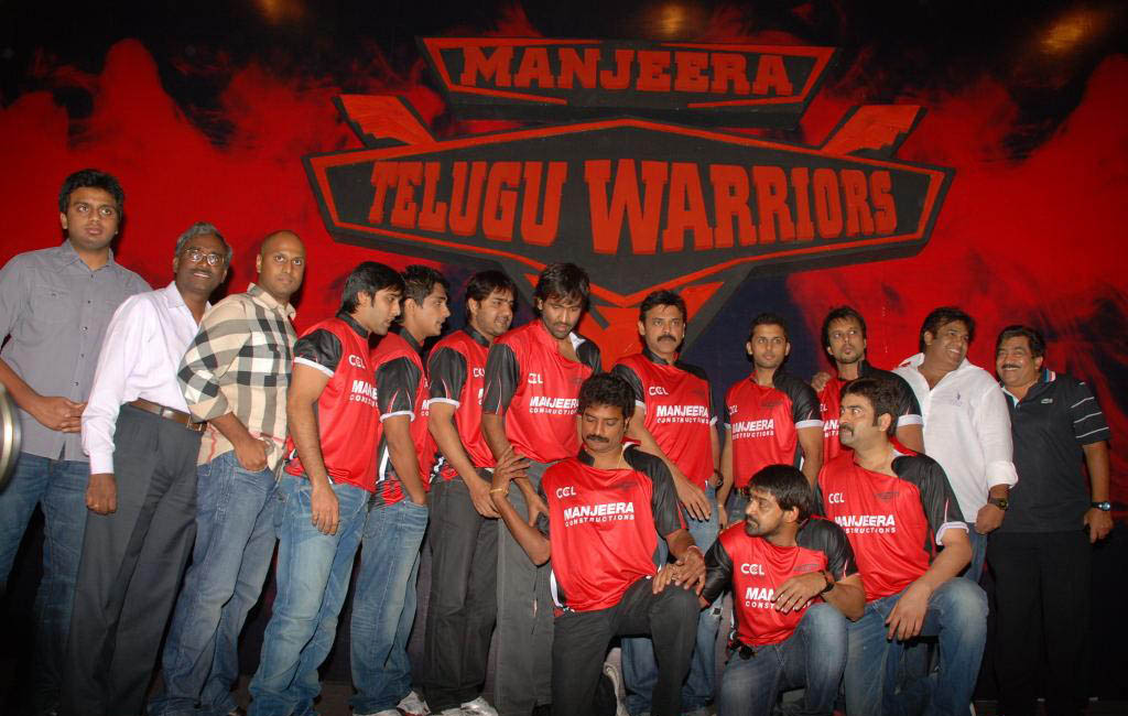 FilmNEWS Tollywood Stars "Telugu Warriors Team" logo launch