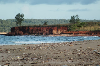 Coastline near Gove Bauxite cliff