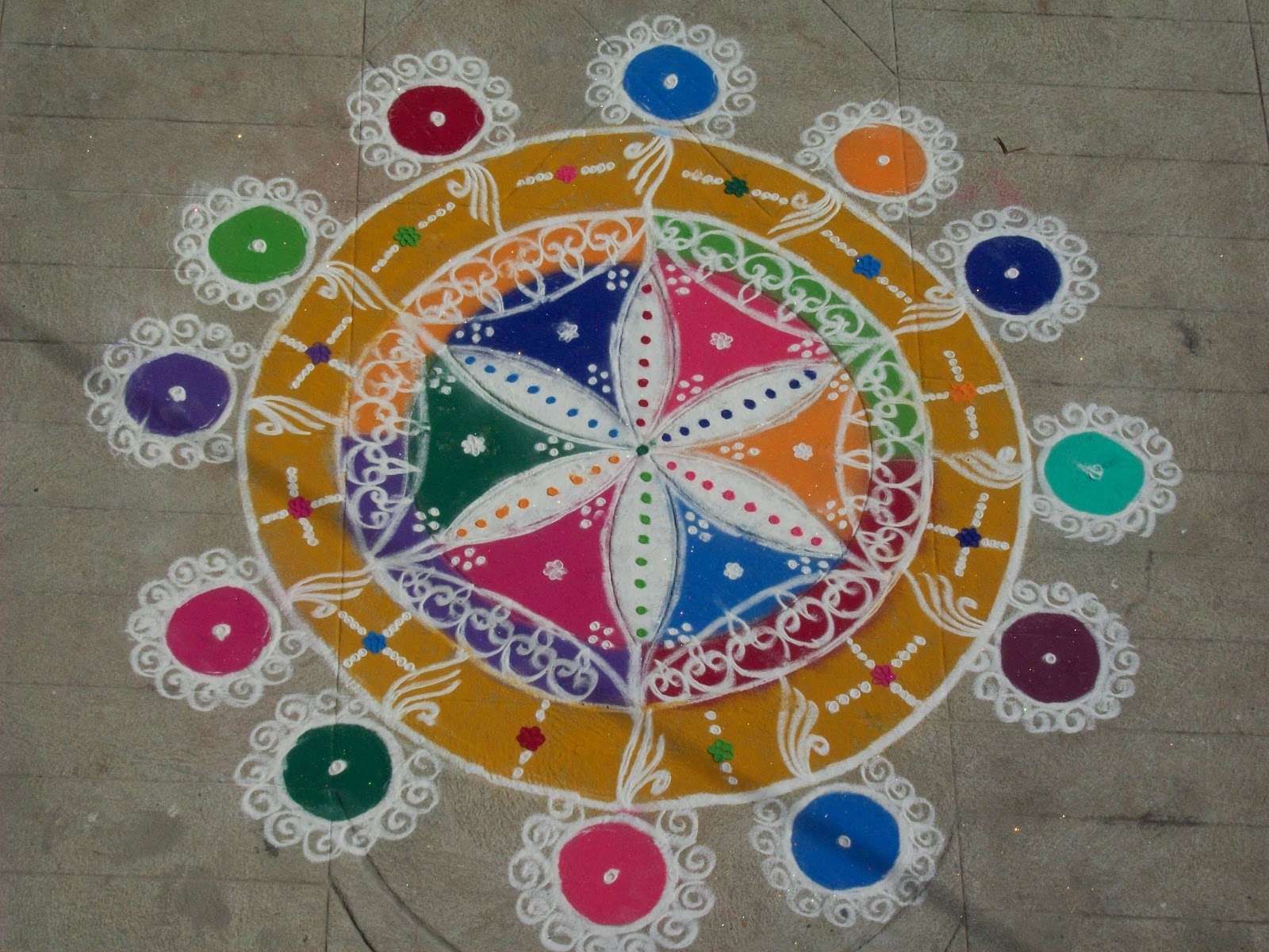 Hobby Crafts ) new year rangoli