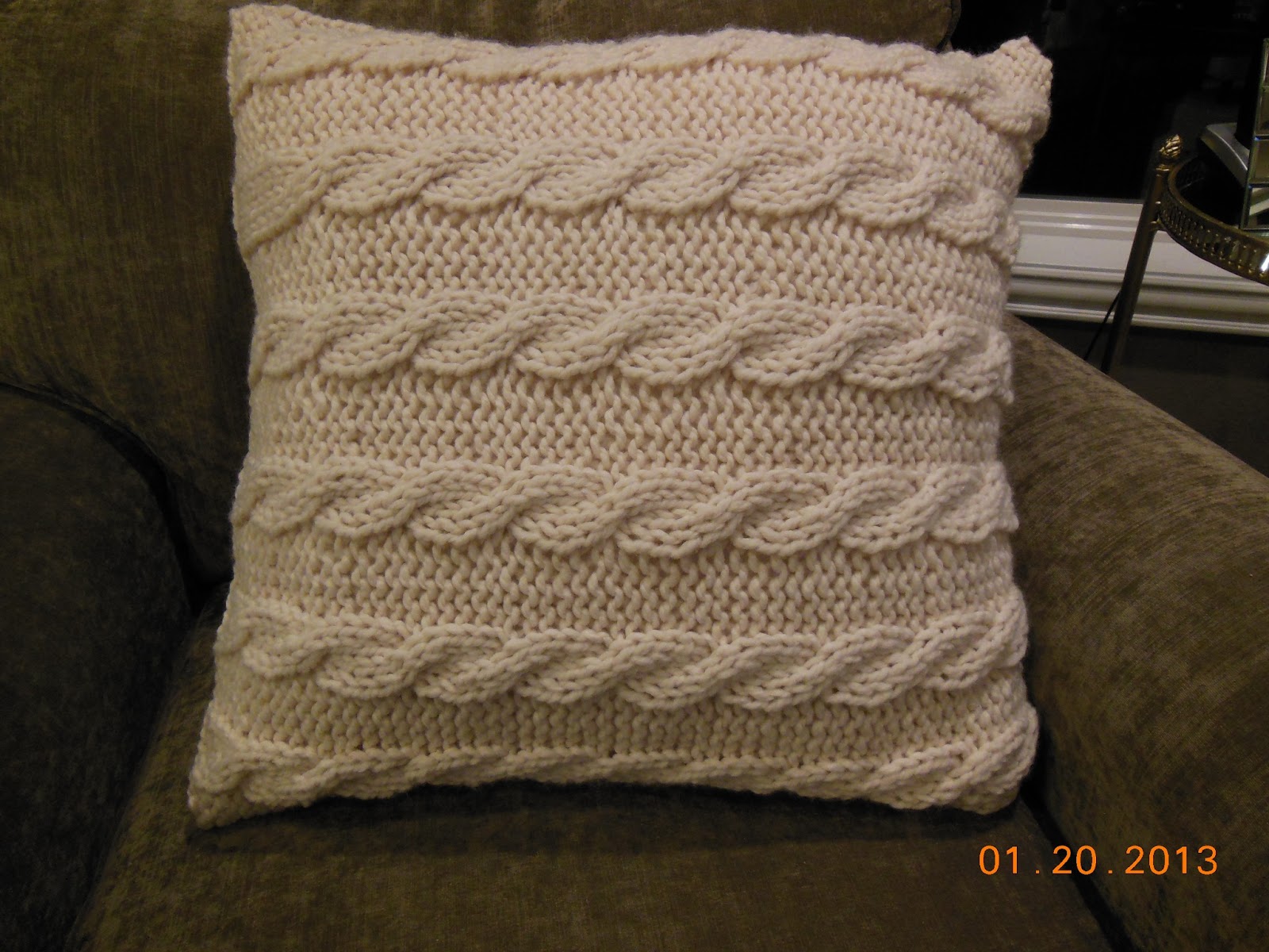 Create a Home You Love Pottery Barn style Knit Pillow