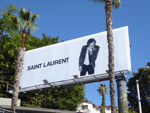 Vincent Gallo Saint Laurent F/W 2017 billboard Vincent Gallo Saint Laurent FW17 billboard