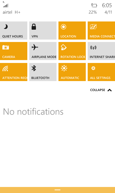 Action center windows 10 phone build 10051 Action center windows 10 phone build 10051