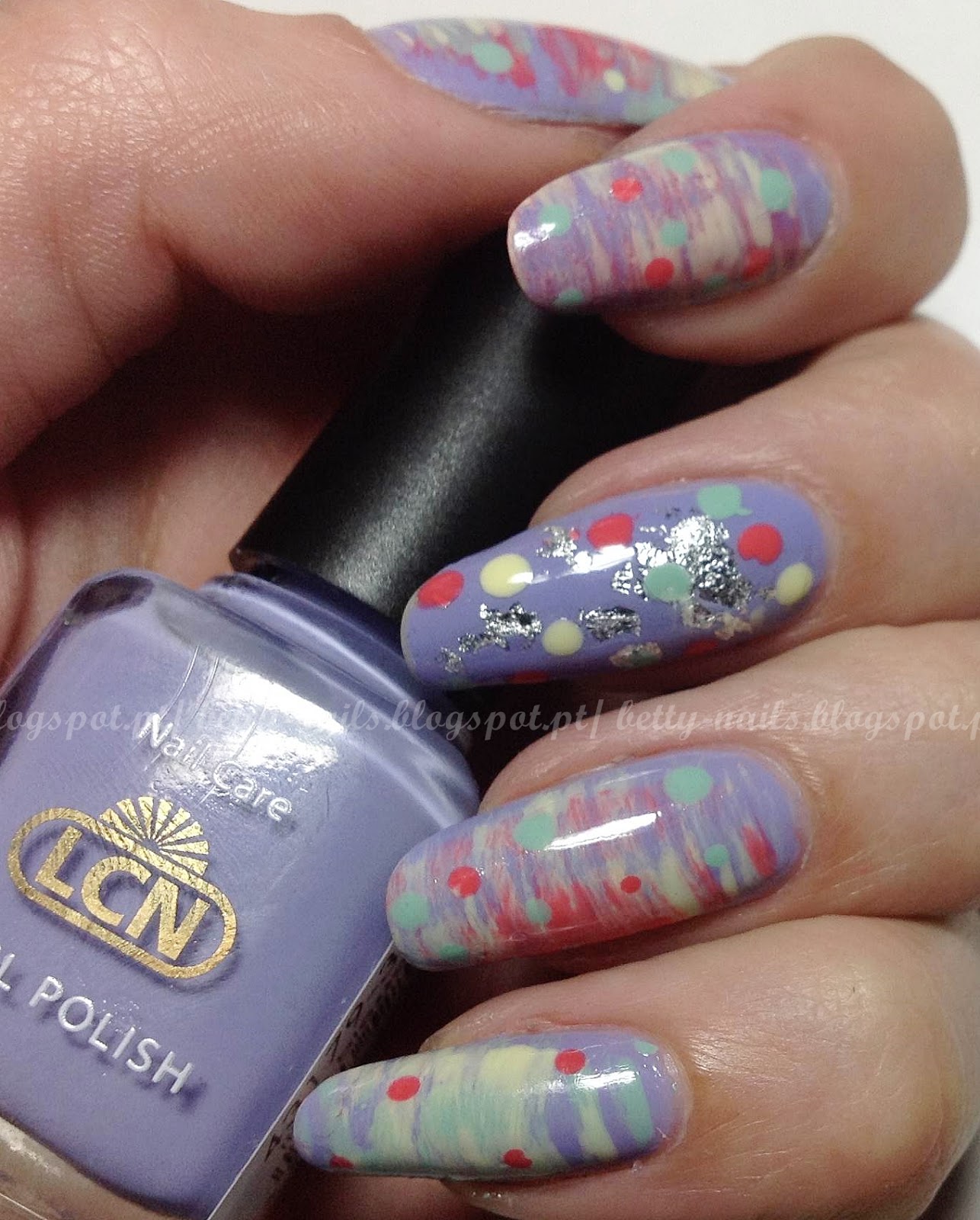Betty Nails Easter Nails 2 LCN Blossom Sorbet Nailart