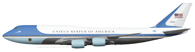 PRESIDENT TRUMP AIR FORCE ONE LIVERY
