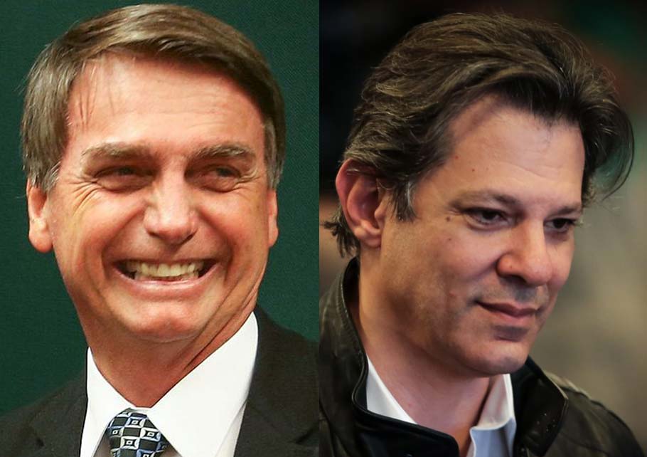 Bolsonaro tem 35% dos votos válidos; Haddad tem 27%, diz pesquisa BTG Pactual
