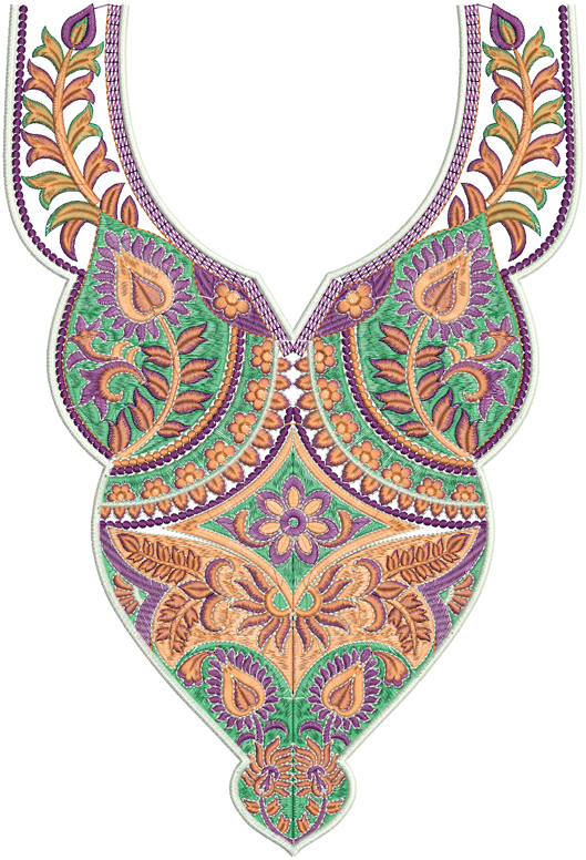 Embroidery Neck Designs for Dresses