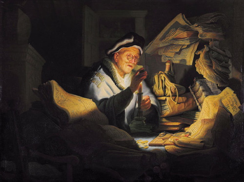 A Parábola do Rico Insensato - Rembrandt. A Parábola do Rico Insensato, pintura de Rembrandt. #PraCegoVer