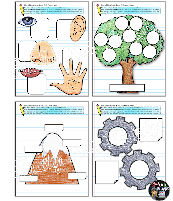 Digital interactive notebooks are a great way to get kinesthetic & visual learners engaged in the upper elementary, middle school, or high school classroom! Click through to see ten different versions of digital interactive notebooks in use so you can visualize how great these would work in your literacy classroom for 3rd, 4th, 5th, 6th 7th, 8th, 9th, 10th, 11th, or 12th grade students! Great ideas and all the resources you need are located in this post!