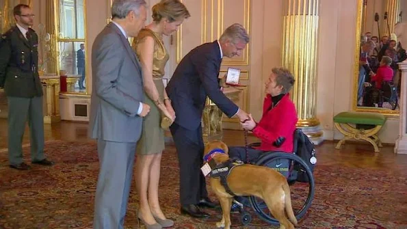 Queen Mathilde hosted a ceremony dedicated to people who received a nobility title in 2013