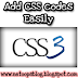 Add CSS codes into your blogger blog easily