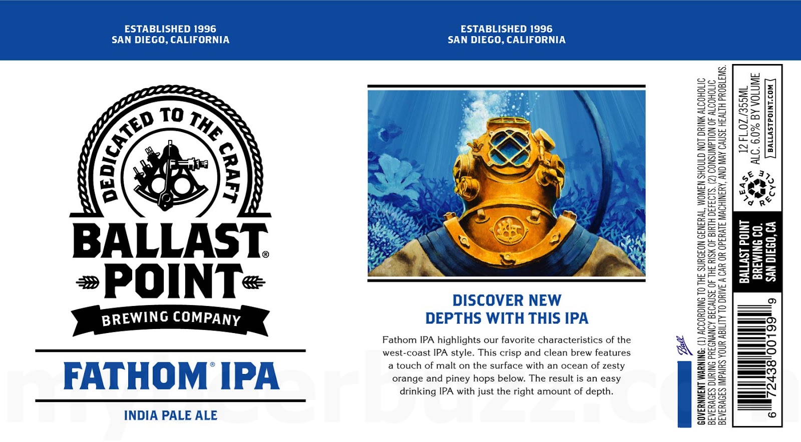 Ballast Point Fathom IPA Coming To 19.2oz Cans