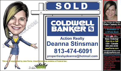 Coldwell Banker Sold Sign Business Card Ads