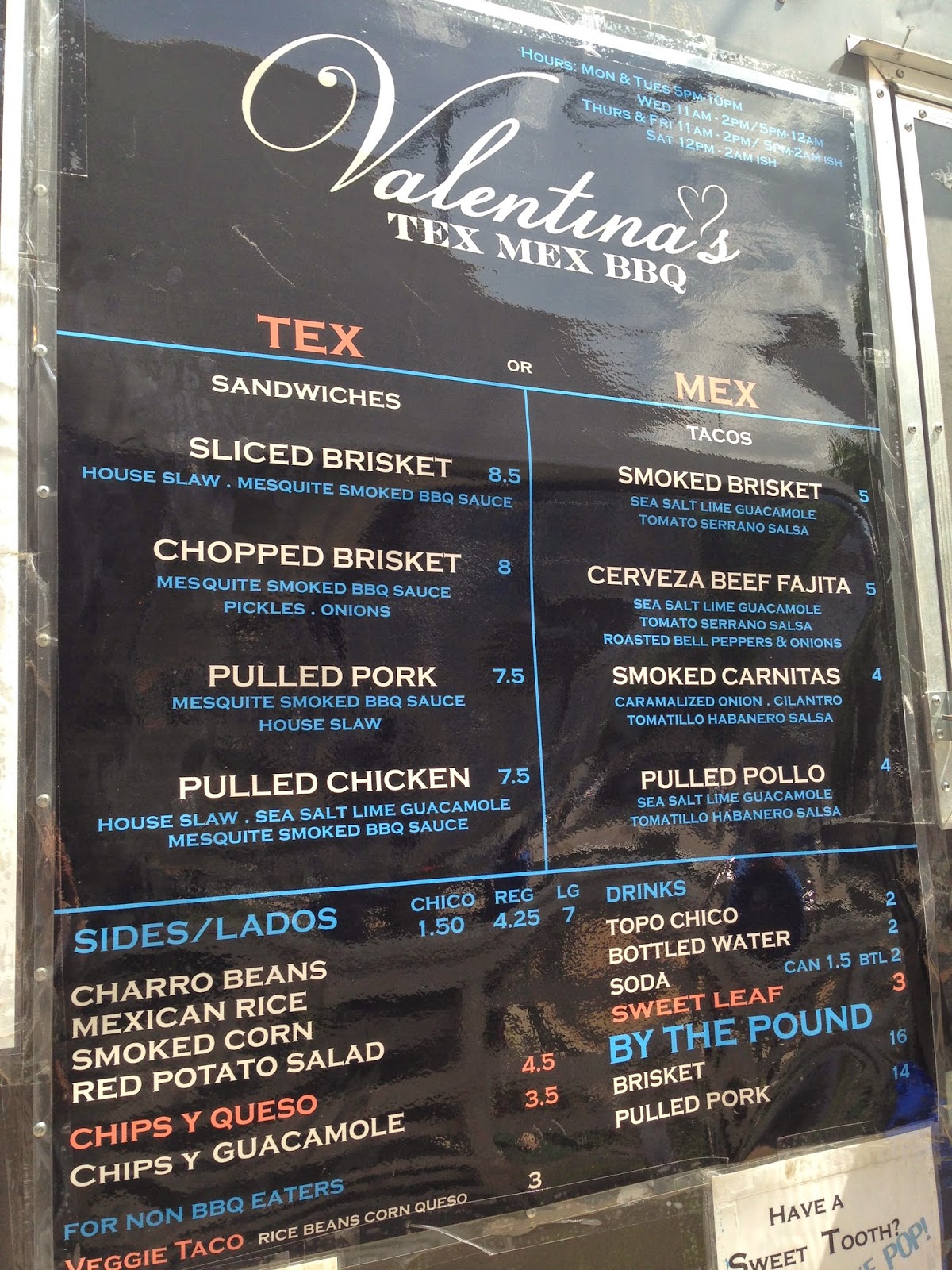 Man Up Tales of Texas BBQ™ The rest from Valentina's (Austin, TX)