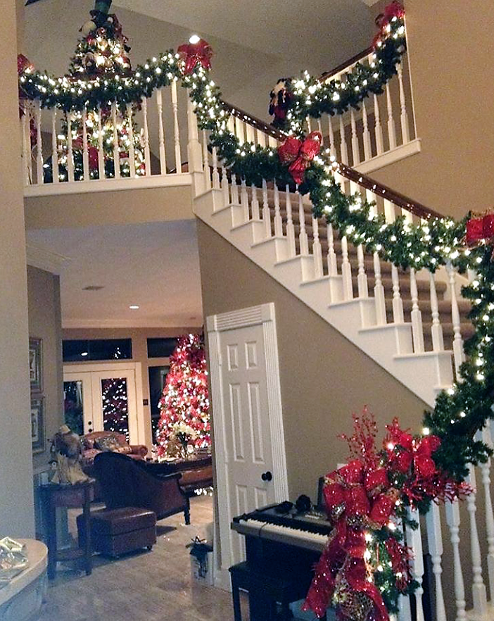 DECORACIÓN NAVIDAD GRADAS