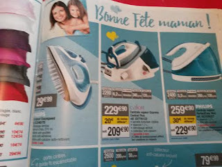 Publicité sexiste pour la fête des mères fer à repasser