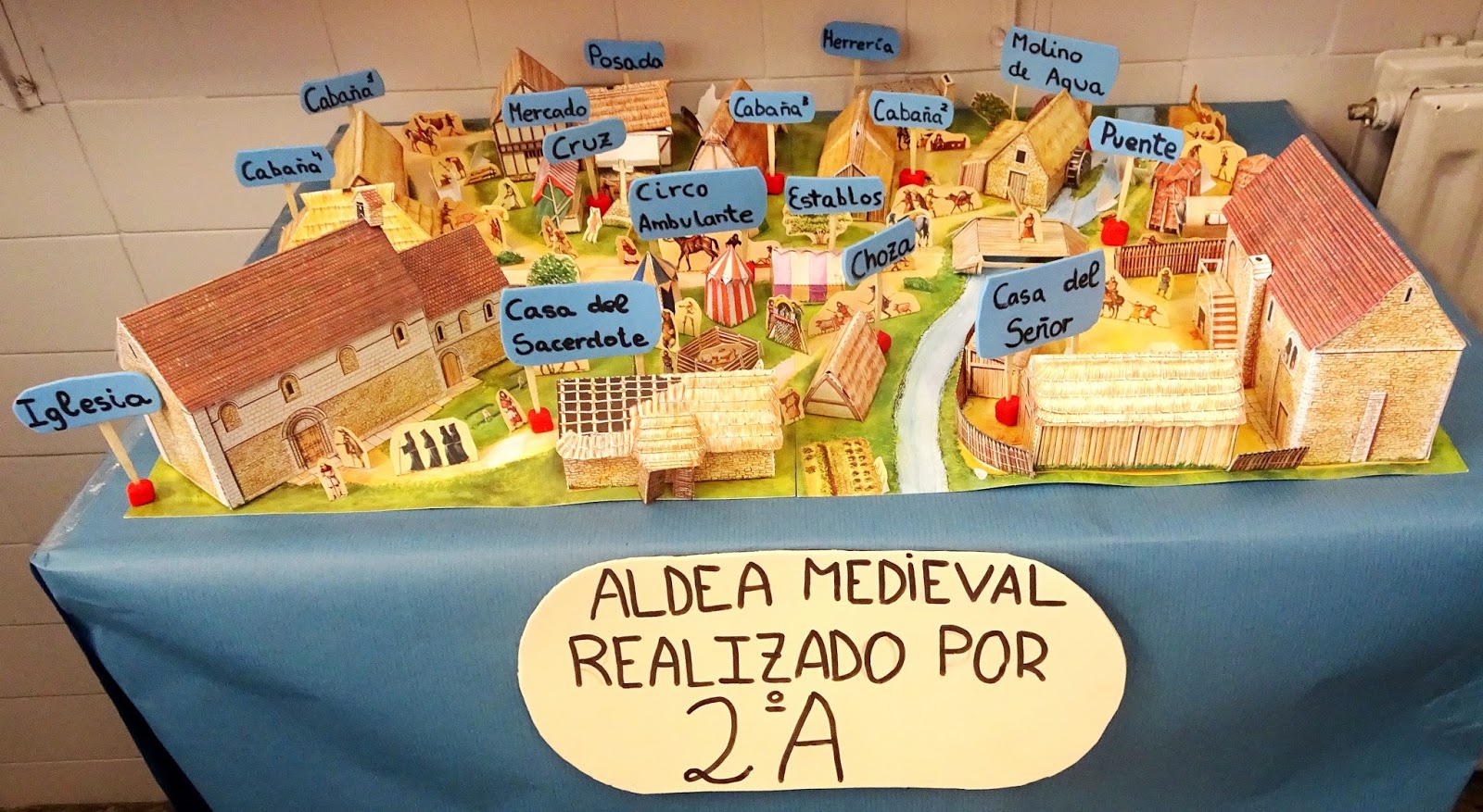 Exposición: Aldea Medieval, realizada por alumnos 2 ESO