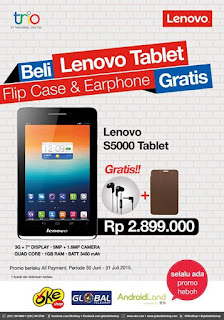 Lenovo S5000 Promo Bonus Flip case dan Earphone Lenovo S5000 Promo Bonus Flip case dan Earphone