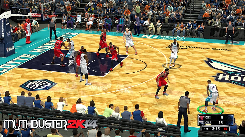 NBA 2K14 Charlotte Bobcats to Hornets Court Update