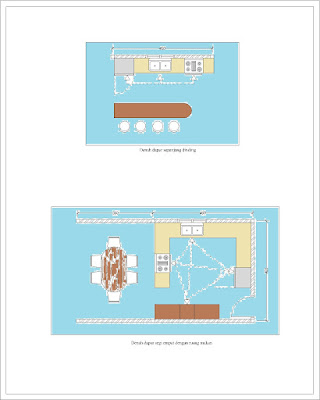 contoh pola gambar kitchen set