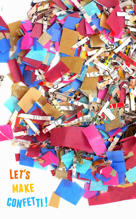 How to make confetti in minutes!  super easy to make and super easy to throw!