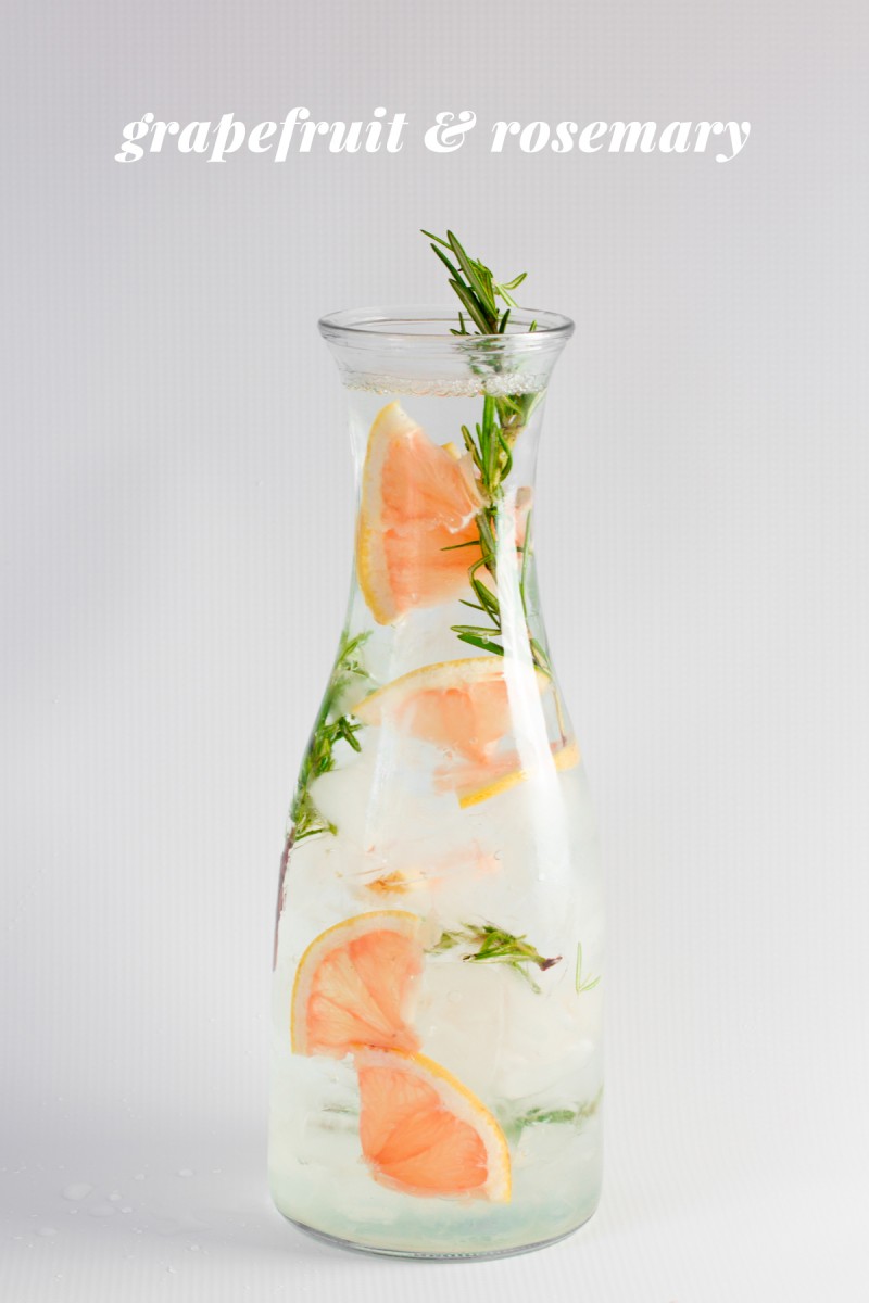 Grapefruit & Rosemary Infused Water Infused Water Ideas
