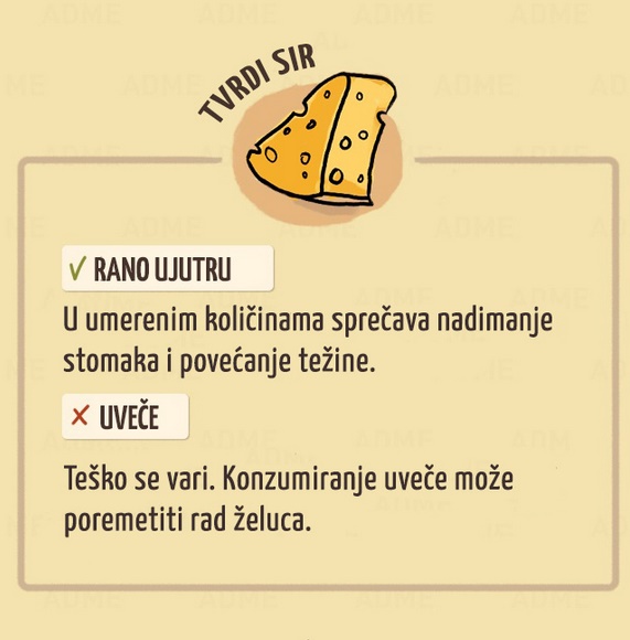 Konzumiranje tvrdog sira - kačkavalja Konzumiranje tvrdog sira - kačkavalja