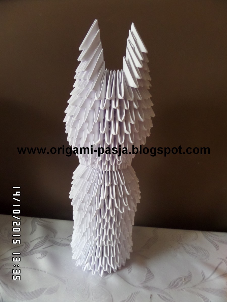 Wwworigami Pasjablogspotcom Kot Origami Modułowe Kurs