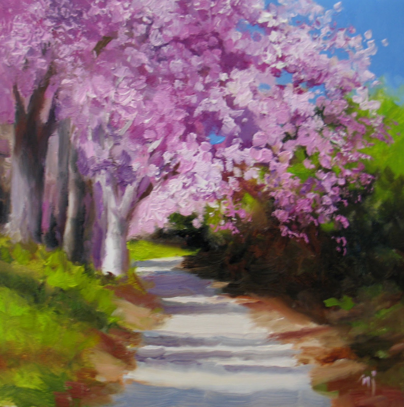 Nel's Everyday Painting Blooming Tree Sketch NA