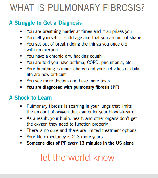 Breathing What Is Pulmonary Fibrosis Via Pulmonary Fibrosis Foundation