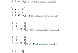 Contoh Soal Eliminasi Gauss Jordan 3x4 Skuylahhu