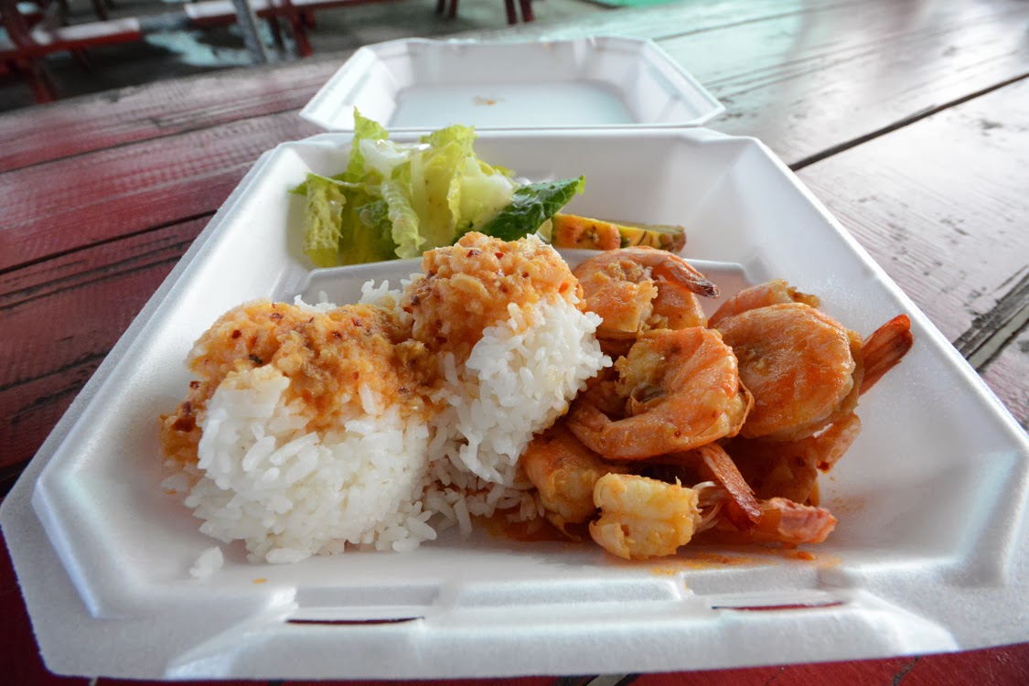Oahu Photos Spicy Shrimp Plate Lunch