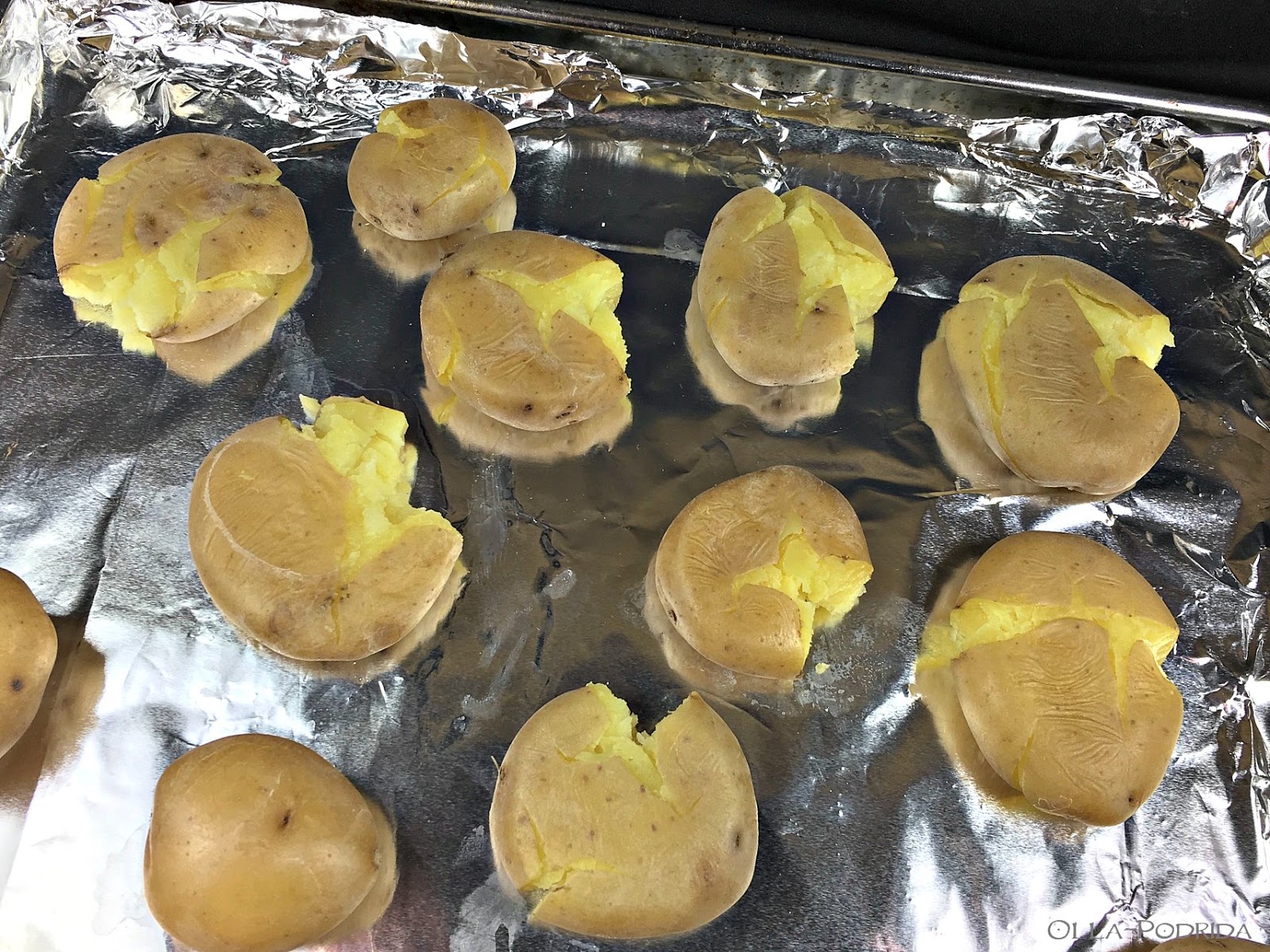 OllaPodrida Malt & Vinegar Smashed Potatoes