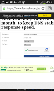 Dns di fastssh Membuat bughost sendiri