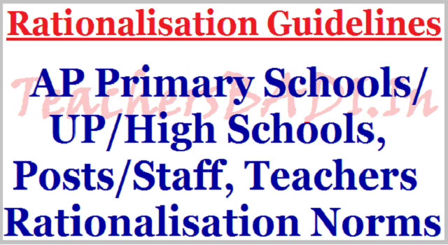 AP Primary/UP/High Schools, Posts, Teachers Rationalisation Norms,Guidelines 2017 AP Primary/UP/High Schools, Posts, Teachers Rationalisation Norms,Guidelines 2017