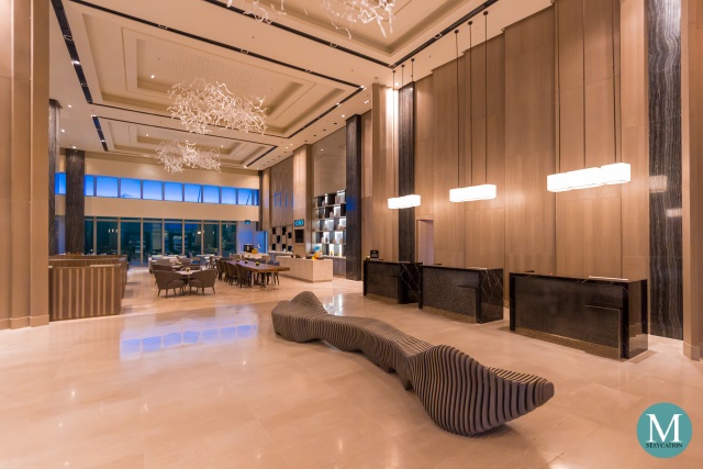 Lobby of Clark Marriott Hotel